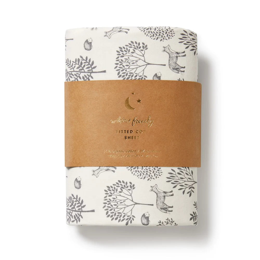 Wilson & Frenchy Organic Cot Sheet - Woodland