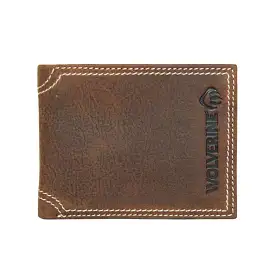 Wolverine Rancher Passcase Wallet Brown