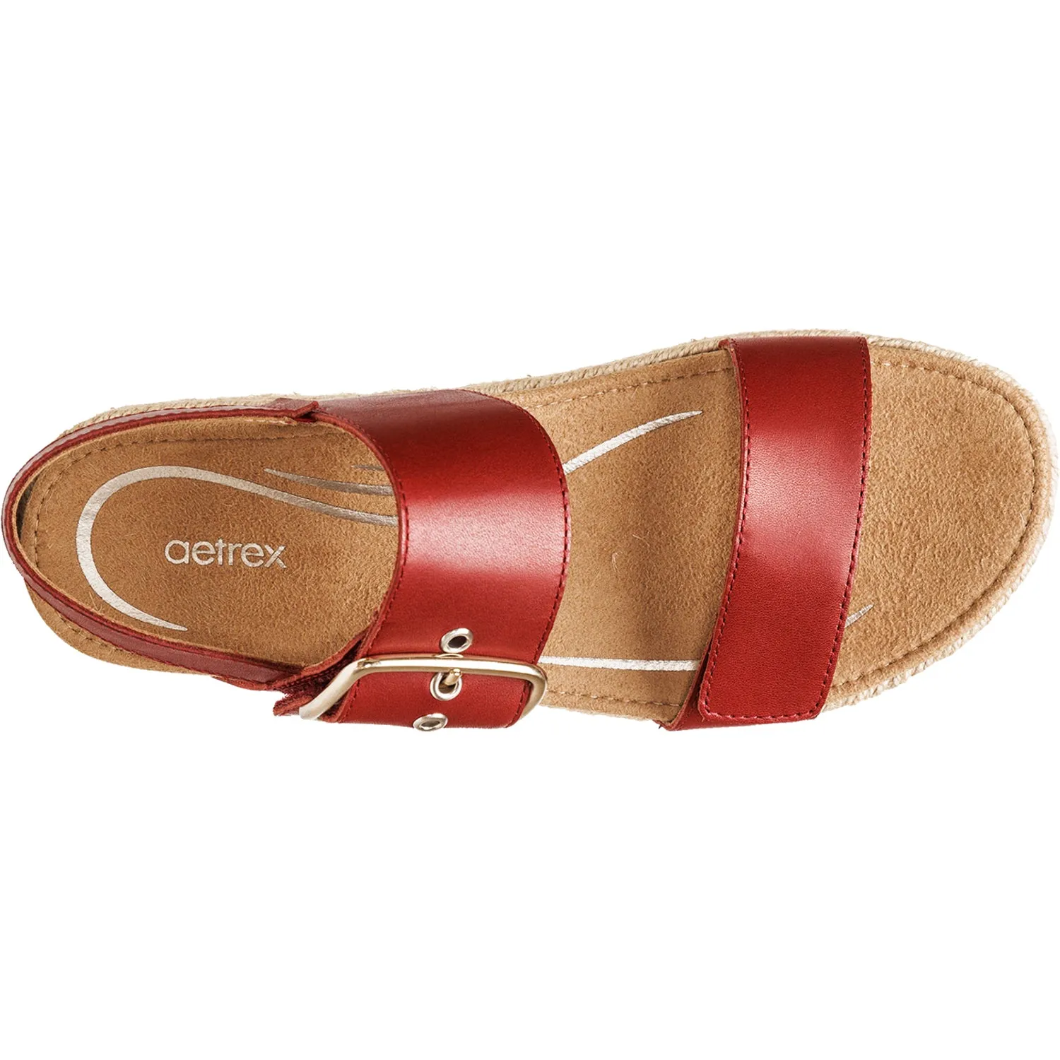 Women's Aetrex Vania Red Leather