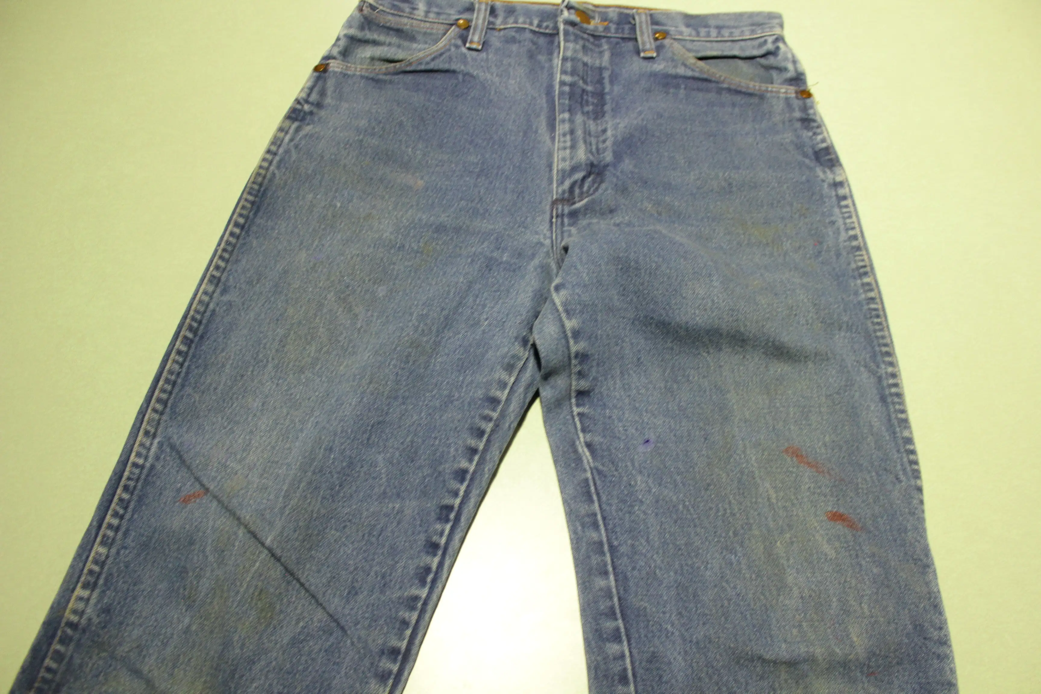 Wrangler 13MWZ Vintage 90's USA Cowboy Cut Rodeo Vintage Denim Blue Jeans