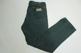 Wrangler 13MWZKN Vintage 90's Made in USA Cowboy Rodeo Denim Green Jeans