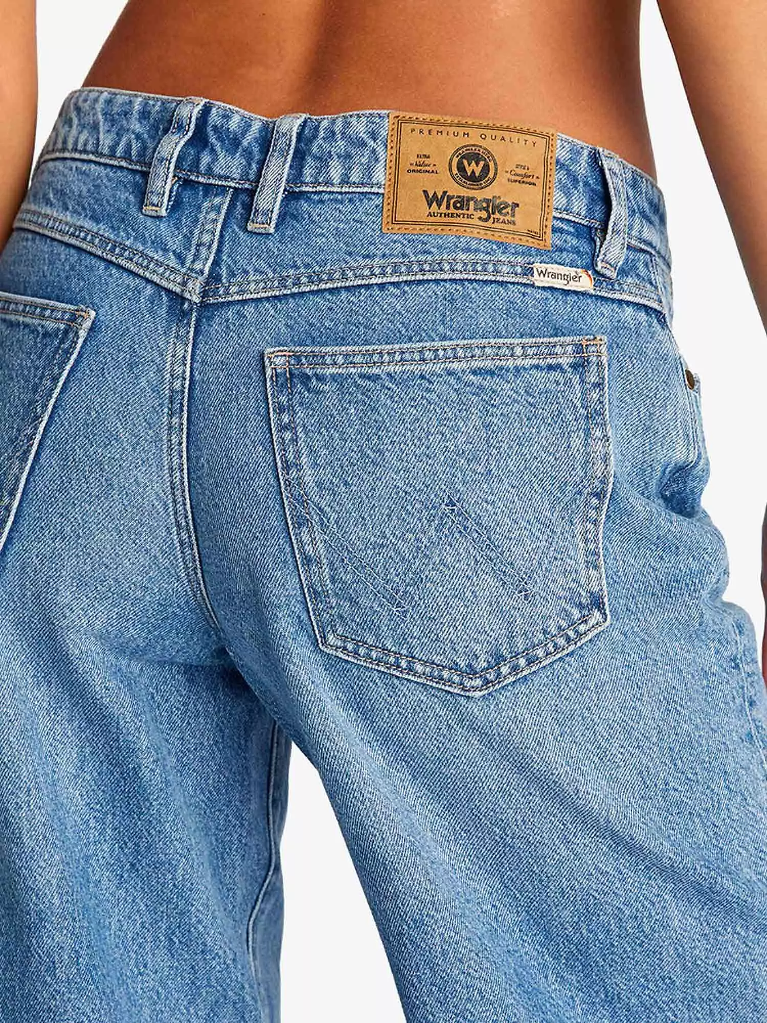 Wrangler Low Farrah Wide Jeans - First Light