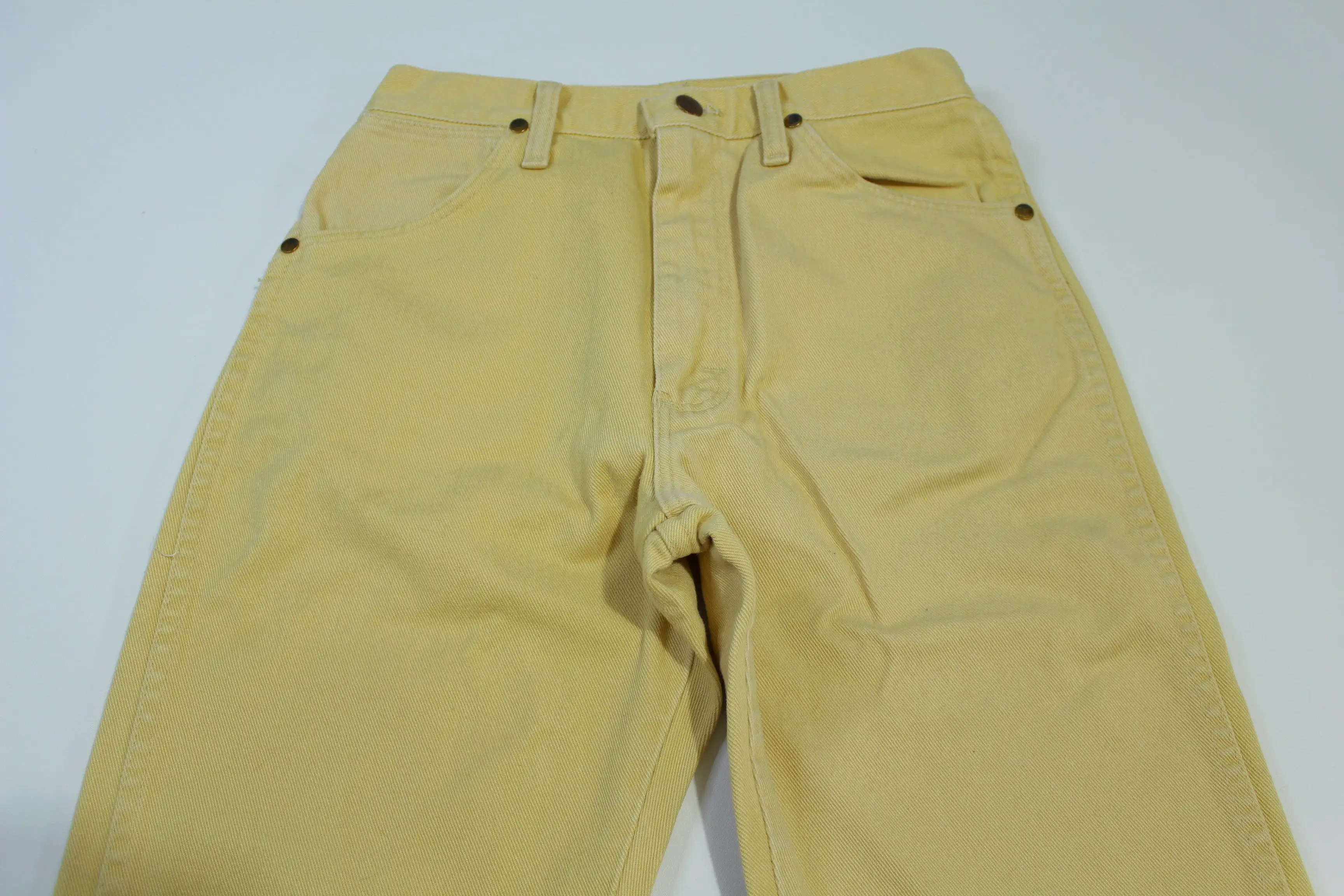 Wrangler Pro Rodeo Vintage 90's 14MWZWE Made in USA Yellow Cream Jeans