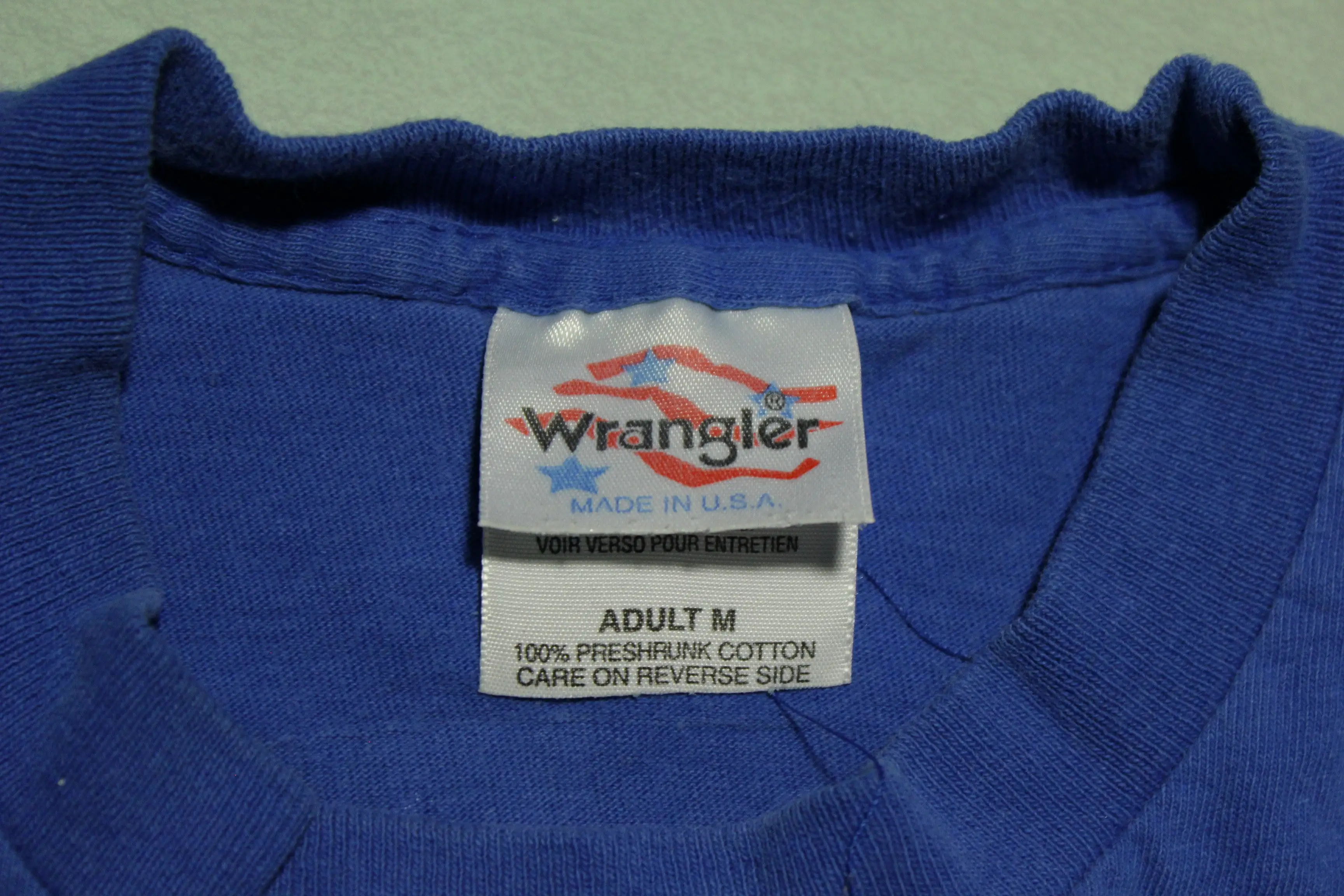 Wrangler Wrestle Rope Ride Hair Vintage 90's USA T-Shirt