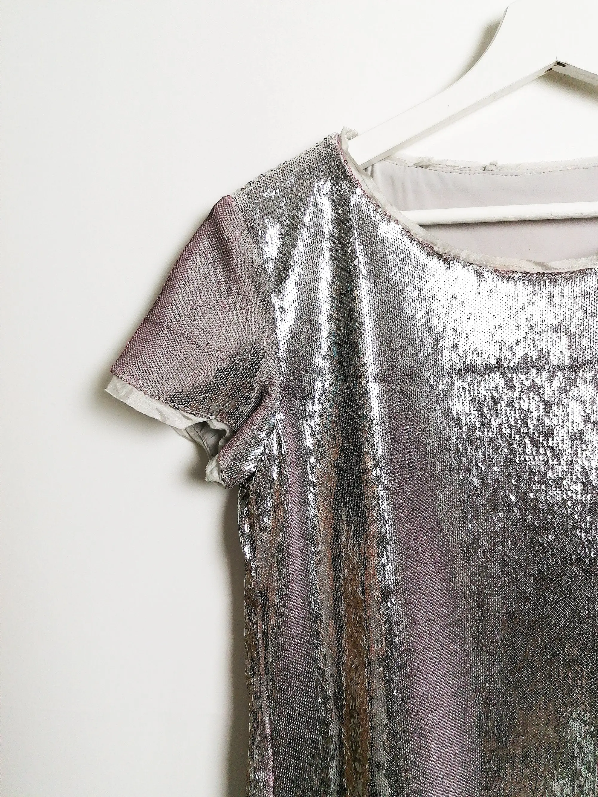 Y2K Rose Gold Sequins Top