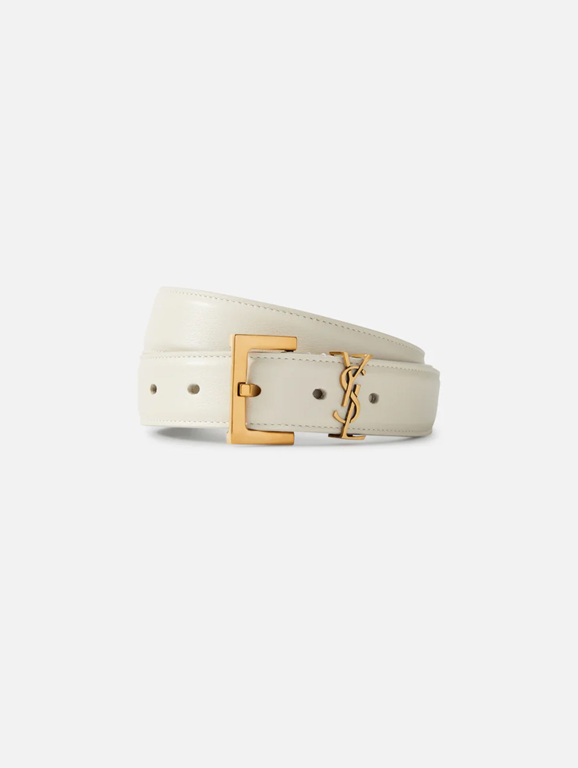 YSL 3CM Logo Belt